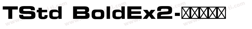 TStd BoldEx2字体转换